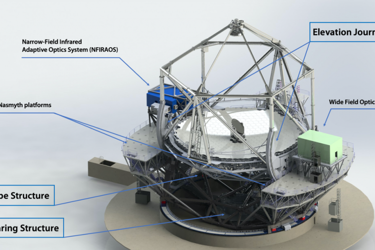 La estructura del telescopio TMT avanza y ya está lista para la producción